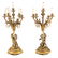 Pair Louis XVI style bronze figural candelabra