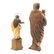 Two carved and painted wood Santos figures - 3