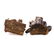 Two carved and painted wood Santos figures - 6