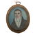 American School miniature portrait A.G. Hussey - 2