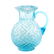 Dugan opalescent blue glass swastika pitcher - 3