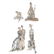 Four Lladro porcelain groups and figures