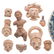 Nine assorted ancient pottery fragment heads - 2