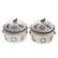 Pair Chinese Export porcelain warming dishes