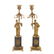 Pair Regency gilt bronze Chinoiserie candlesticks