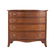 Federal cherry bow-front chest of drawers