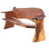 Mid-century Modern walnut bench
