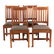Four Stickley cherrywood side chairs