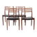 Four Danish Modern teakwood dining chairs