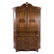 Dutch Rococo style walnut secretary bookcase