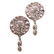 Trio of Art Nouveau sterling vanity sets - 2