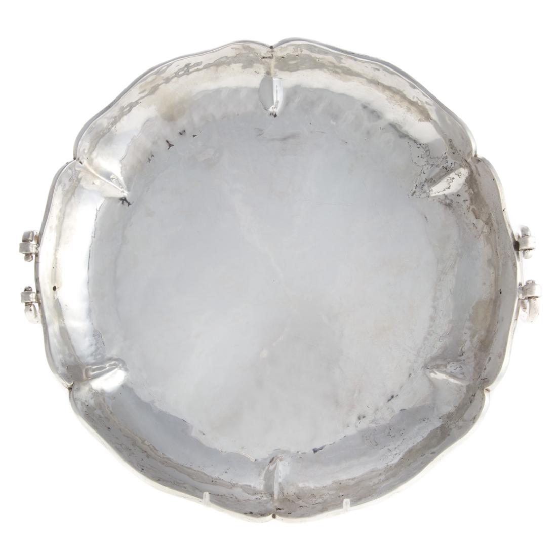 Hand made Peruvian sterling silver tray Kohler (1 of 3)