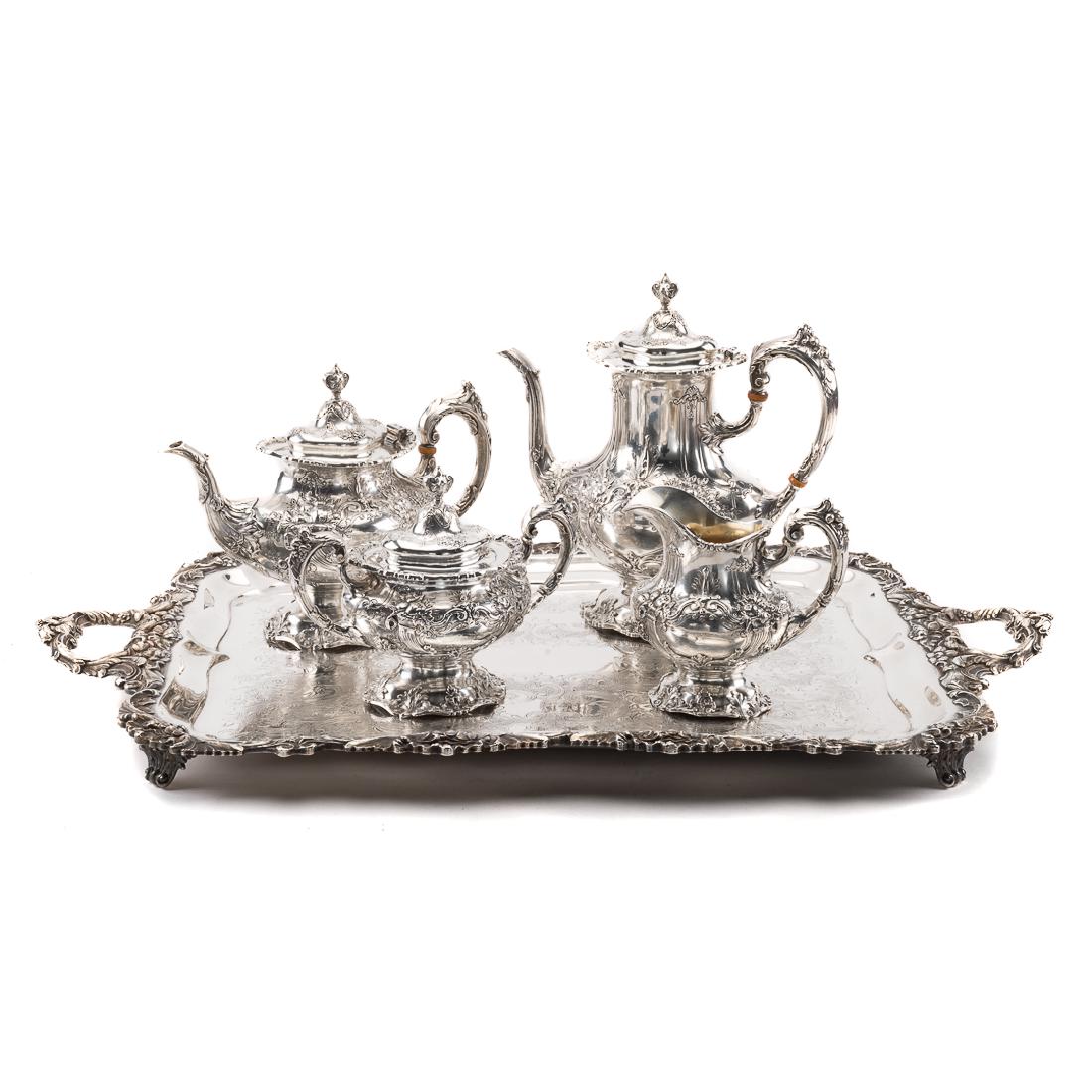 Reed & Barton "Francis I" sterling coffee/tea set (1 of 10)