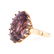 A Lady's 14K Oval Amethyst Ring - 4