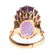 A Lady's 14K Oval Amethyst Ring - 5