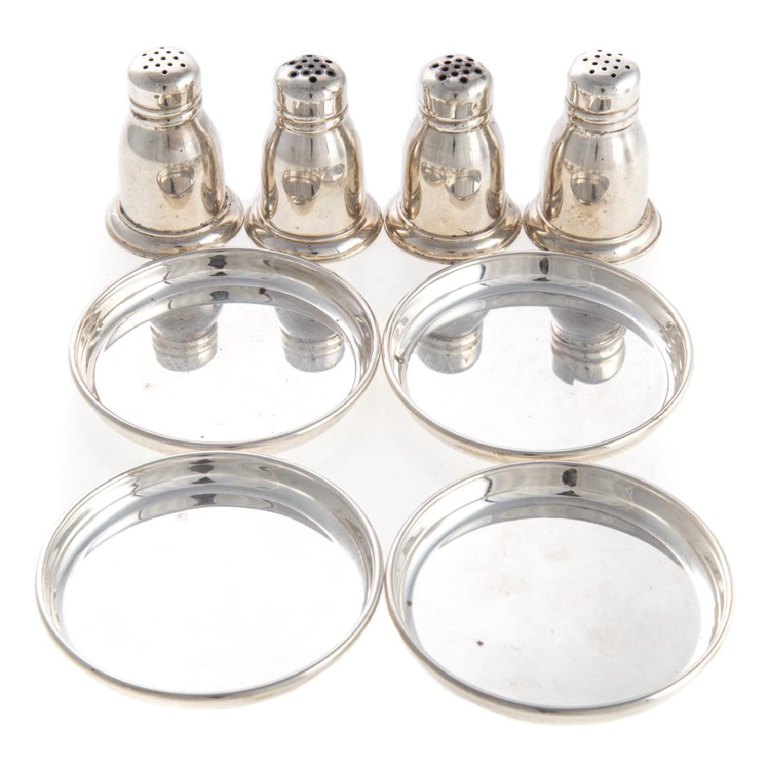 Birks sterling coasters and salt & pepper sets (1 of 4)