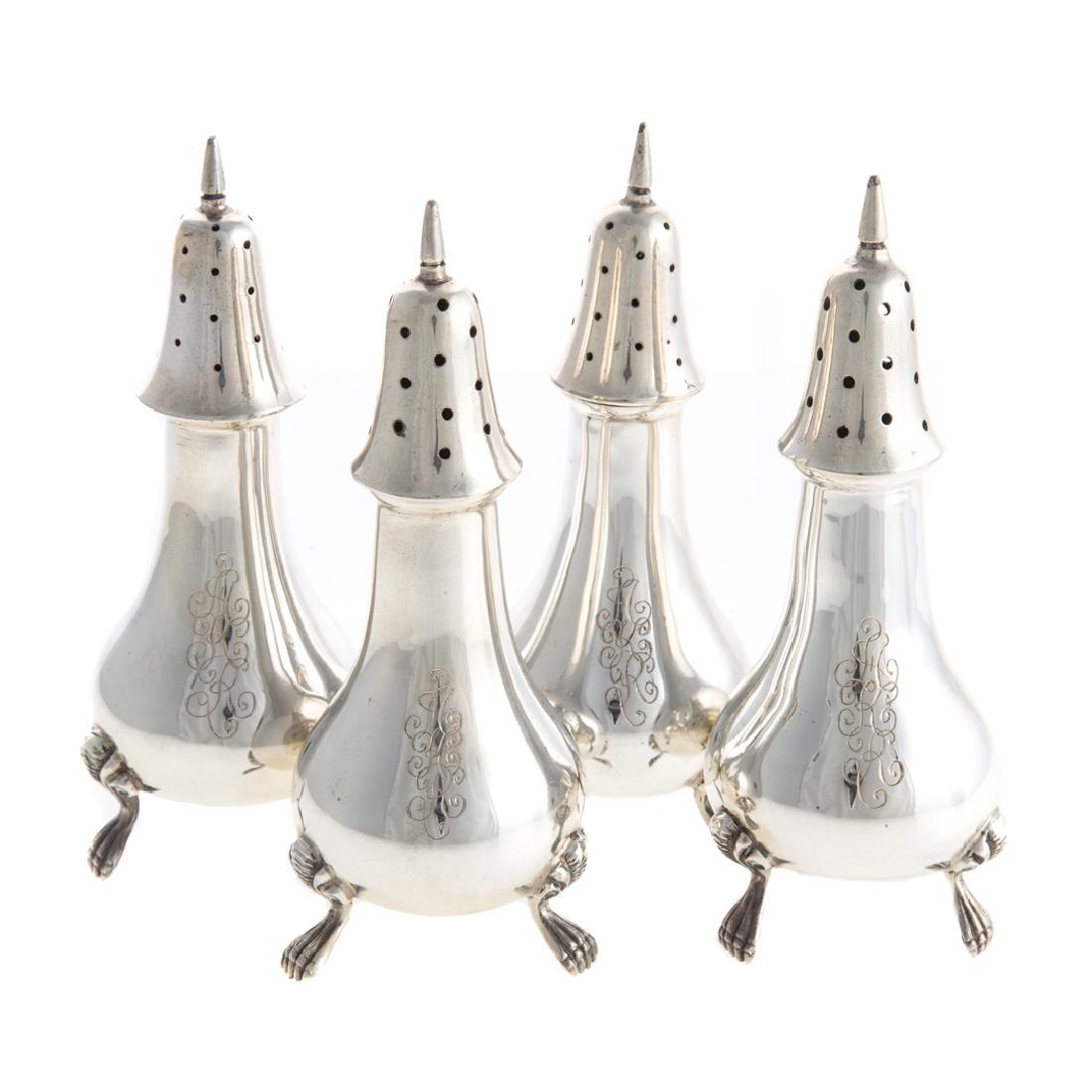 Two matching Schofield sterling salt & pepper sets (1 of 3)