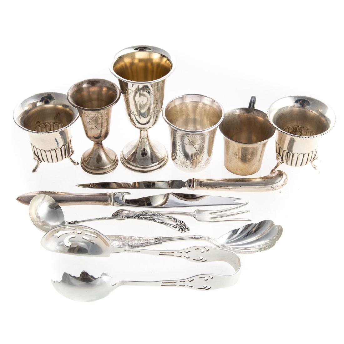 Assorted sterling holloware & flatware (1 of 5)