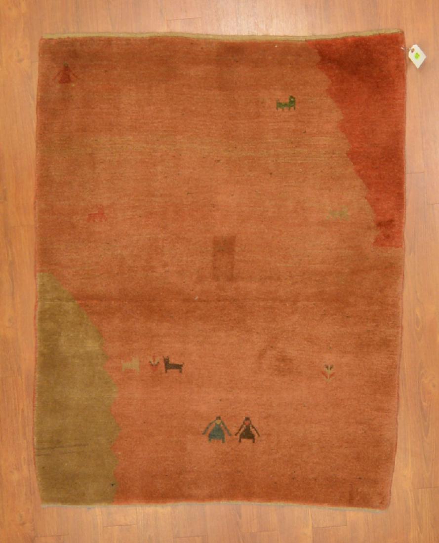Persian Gabbeh rug, approx. 3.6 x 4.9 (1 of 4)