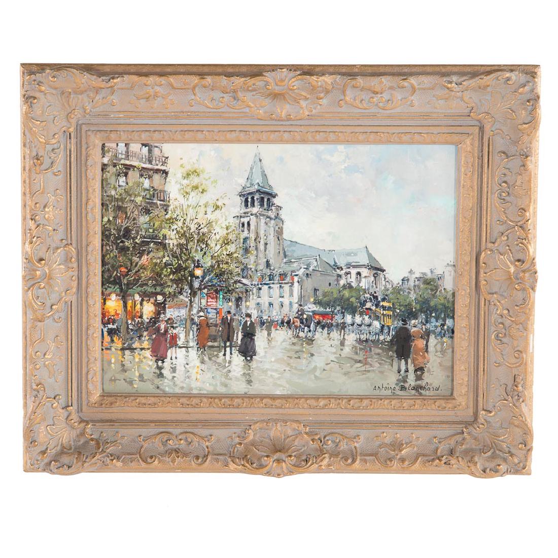 Antoine Blanchard. "St. Germain des Pres," oil (1 of 5)