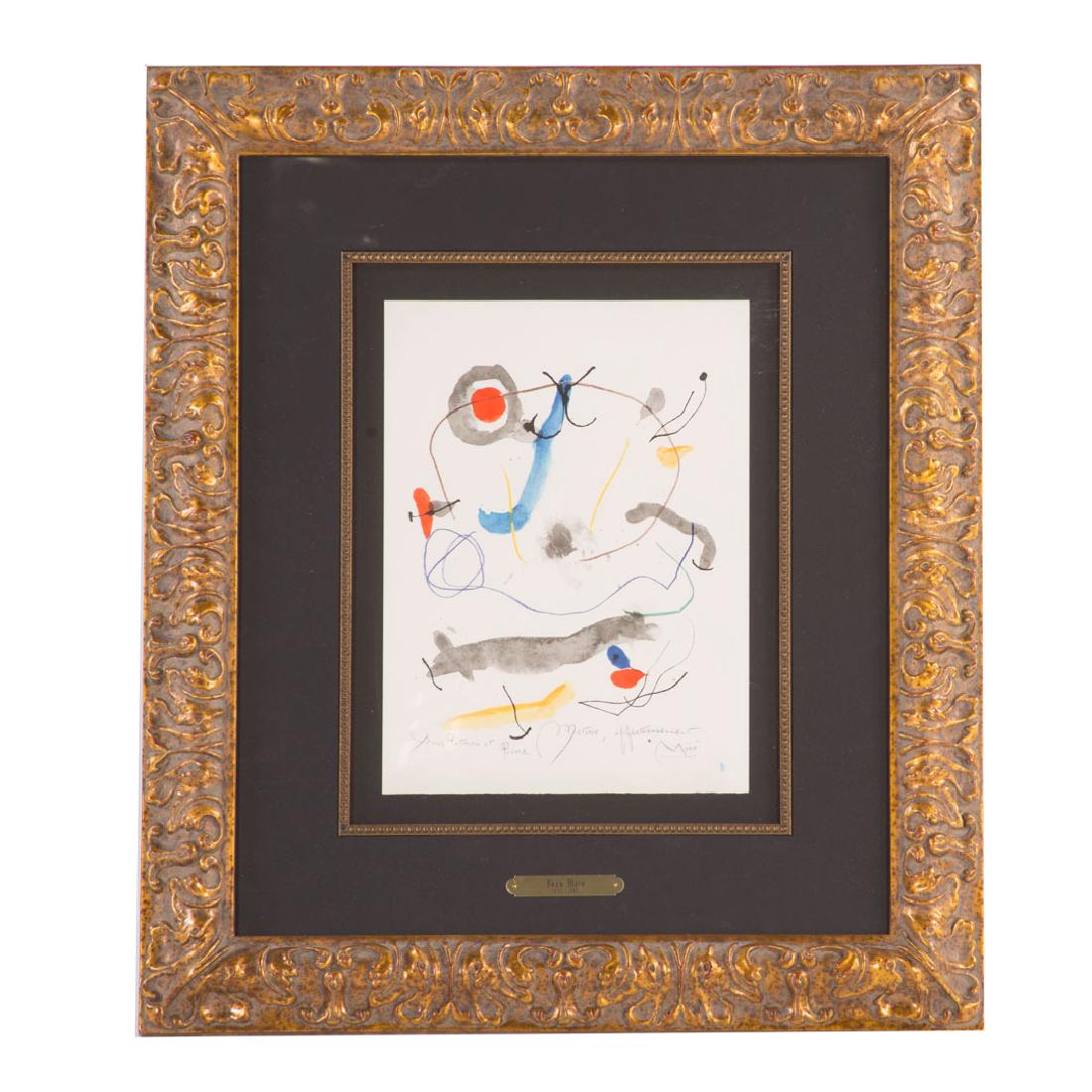 Joan Miro. "Pour Patrice et Pierre," offset litho (1 of 3)