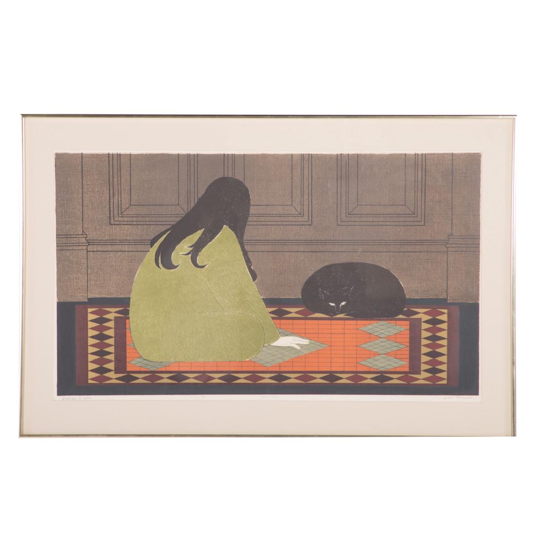 Will R. Barnet. "Dialogue in Green," lithograph (1 of 4)