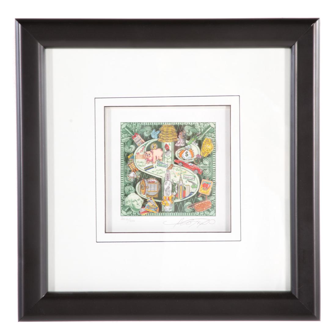 Charles Fazzino. "Ka-Ching," 3-D collage (1 of 4)