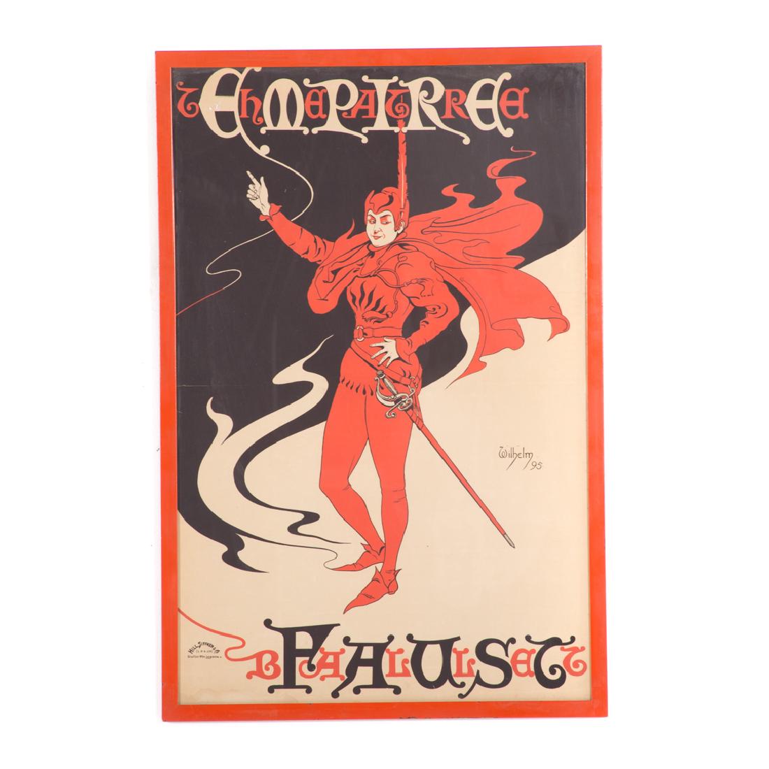 Wilhelm. "Empire Theatre-Ballet Faust," woodcut (1 of 5)