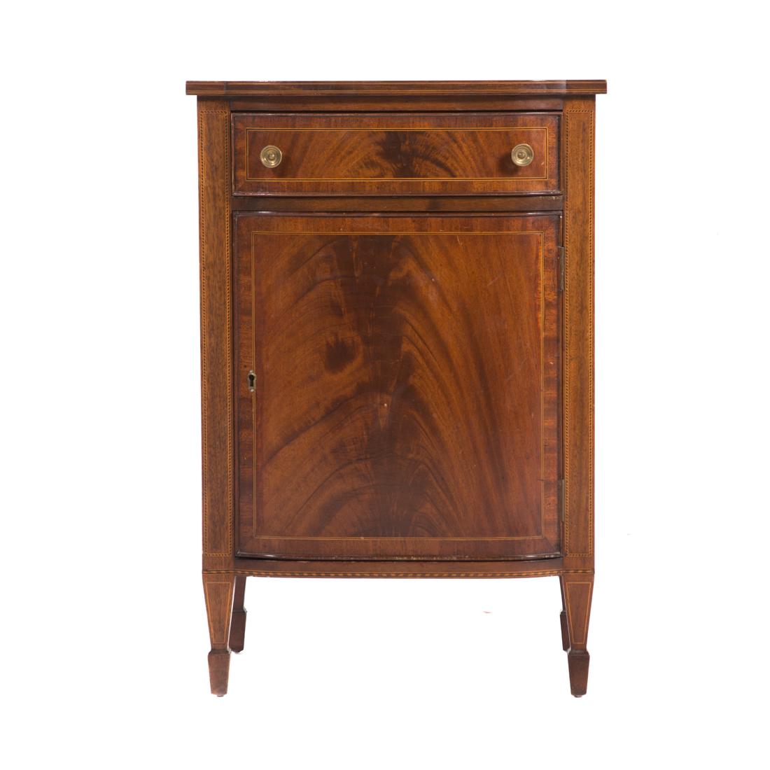 Potthast Federal style inlaid mahogany nightstand (1 of 6)