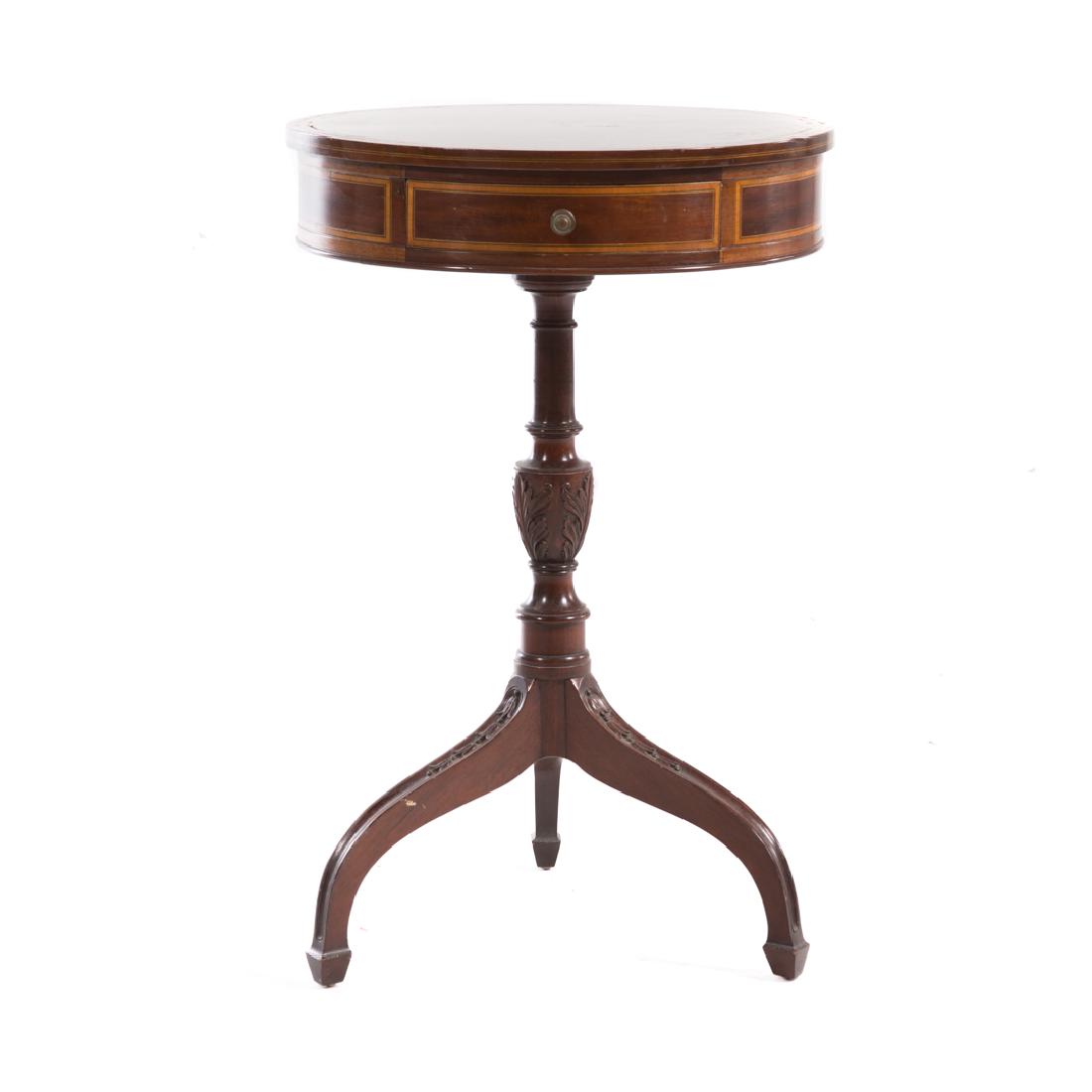 Potthast Federal style inlaid mahogany side table (1 of 6)