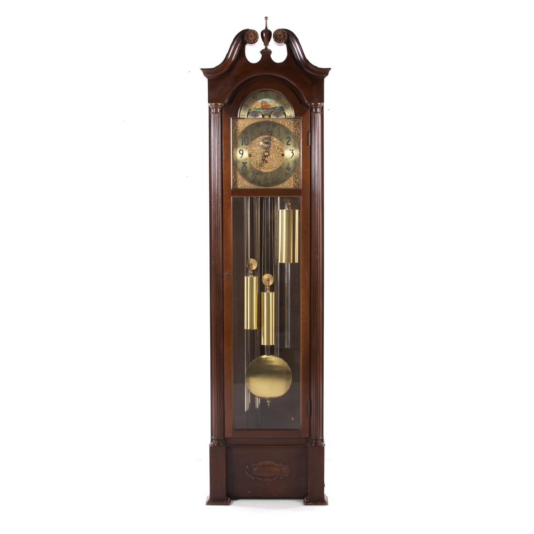 Herschede Classical Revival mahogany tall clock (1 of 5)
