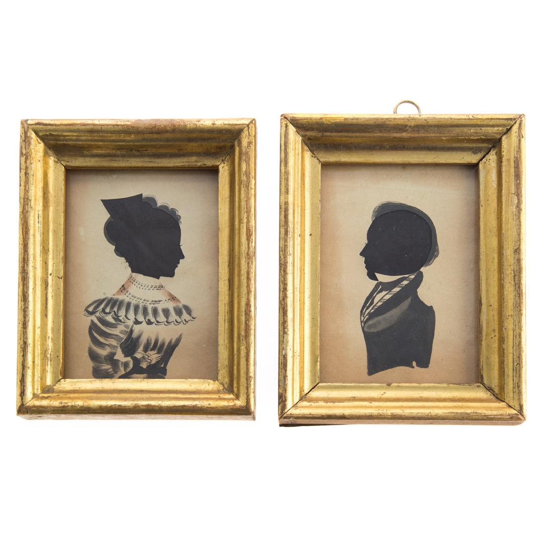 Pair of American hollow cut silhouettes (1 of 4)