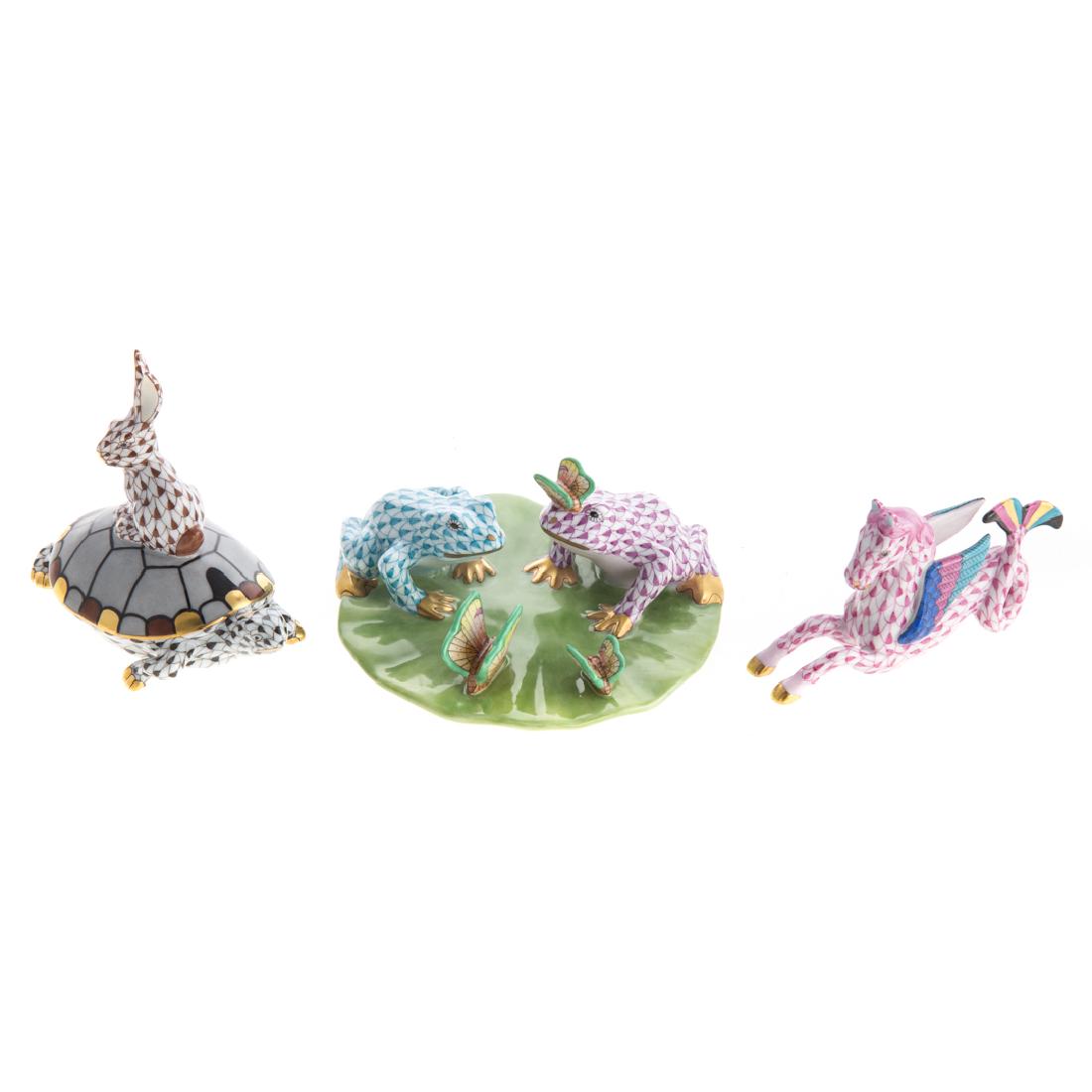 Three Herend porcelain animals (1 of 5)