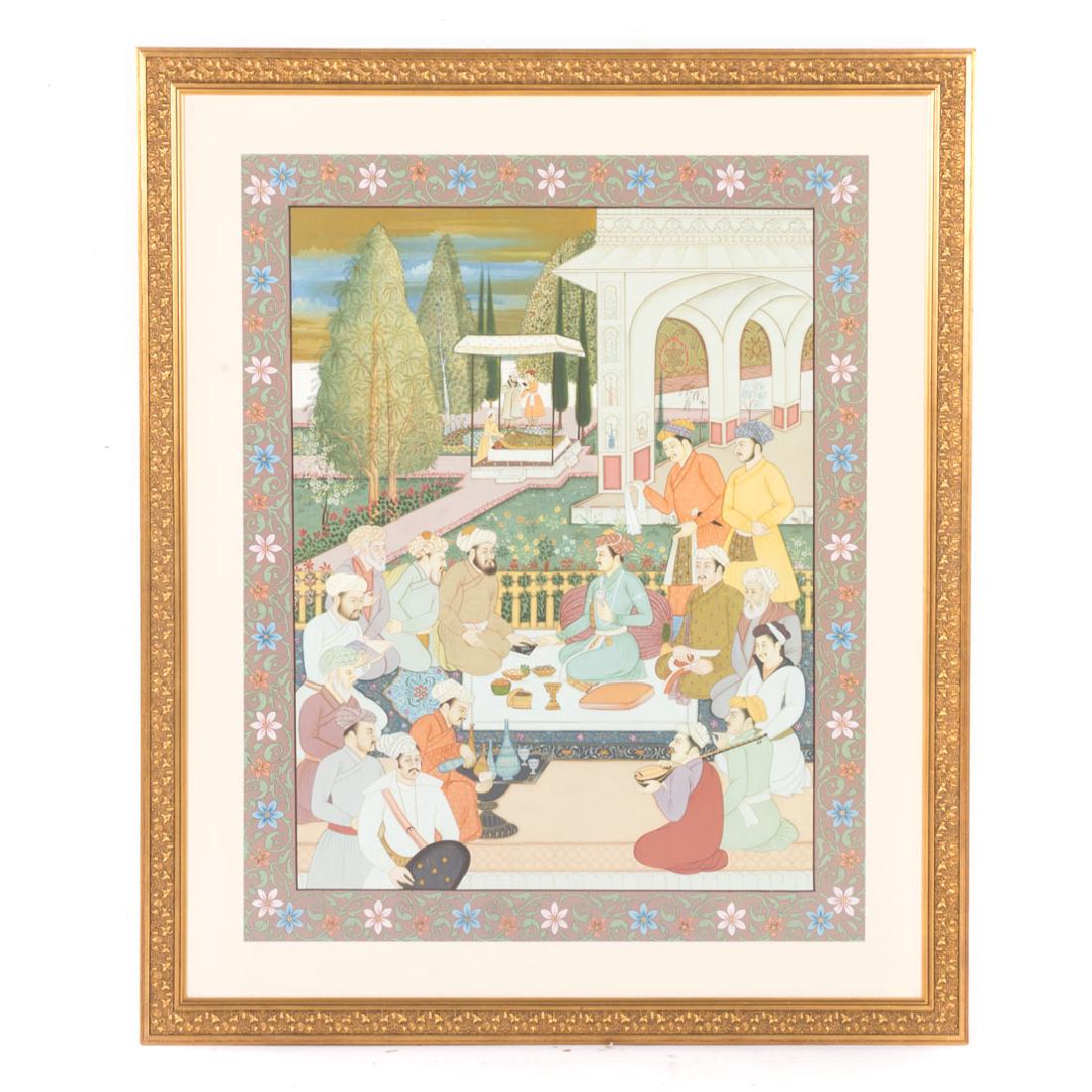 Large Mughal gouache (1 of 5)