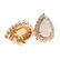 A Pair of Lady's Opal and Diamond Earrings - 3