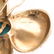 A Pair of 14K Clover Earrings with Turquoise - 2