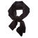 A Hermès Silk & Wool Tonal Black "H" Muffler