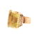 A Pair of 14K Green Citrine Rings - 2