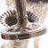 Eight repousse silver bud vases - 4