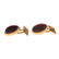 A Gentlemen's Pair of Garnet Cufflinks in 18K - 2