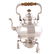 Impressive George V silver teapot on stand