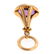 A Lady's Amethyst Fob & Rope Bracelet in 14K - 5