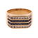 A Gent's 14K Sapphire & Diamond Band