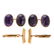 Two Pairs of Gent's Cufflinks in Gold
