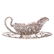 Stieff repousse sterling gravy boat & under tray