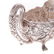 Stieff repousse sterling gravy boat & under tray - 5