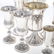 Silver Kiddush cups, wine goblets & cordials - 2