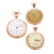 A Trio of Gold Plated Pocket Watches