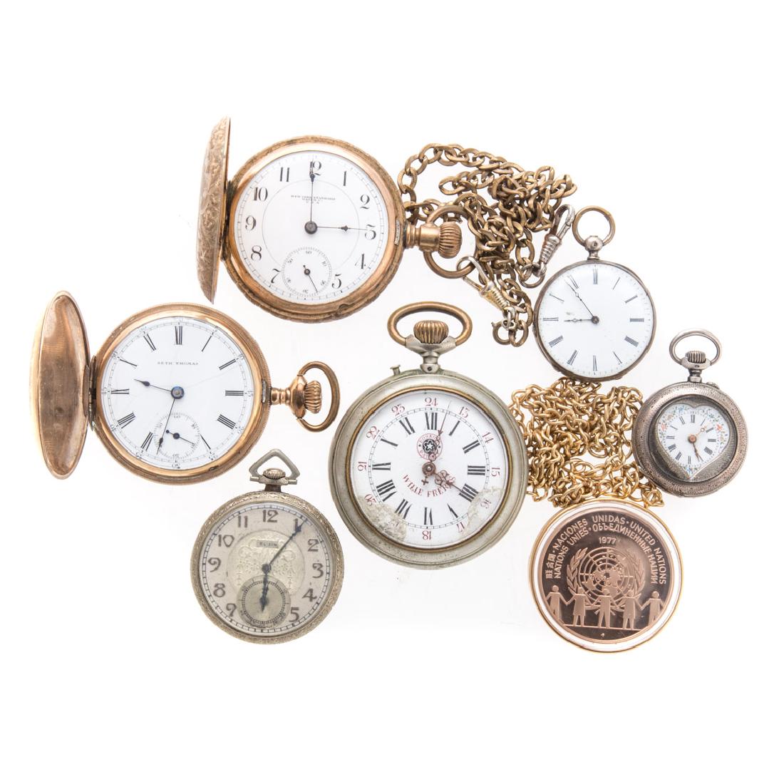 A Collection of Silver & Gilt Pocket Watches (1 of 6)
