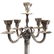 Pair of Posen silver five-light candelabra - 2